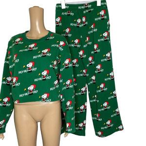 American Eagle Outfitters Green Santa Sweatshirt